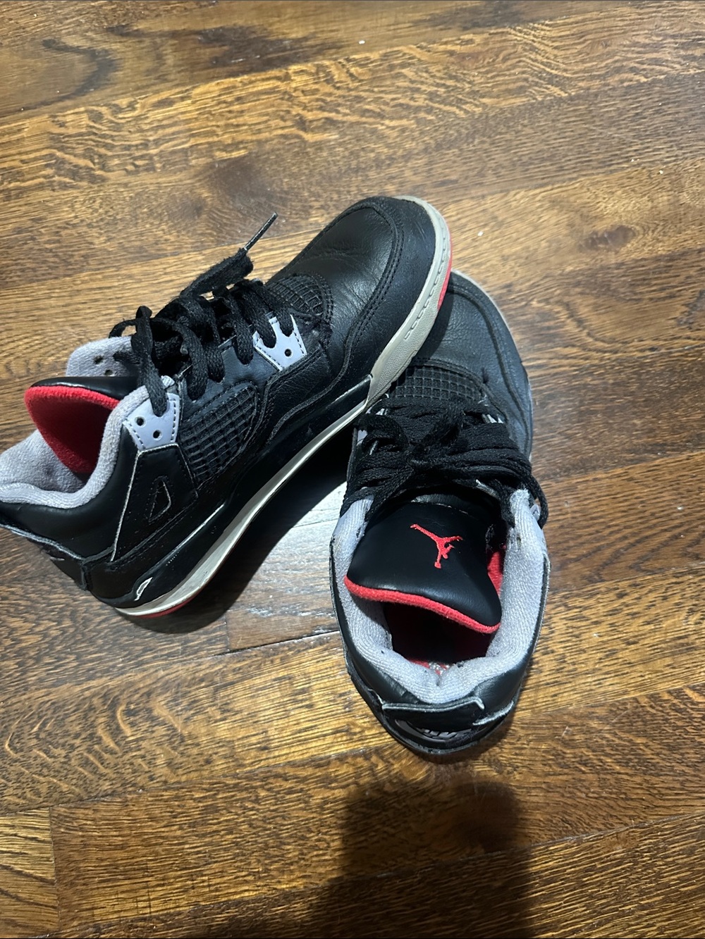 Jordan Kids Black and Red Low-Top Sneakers